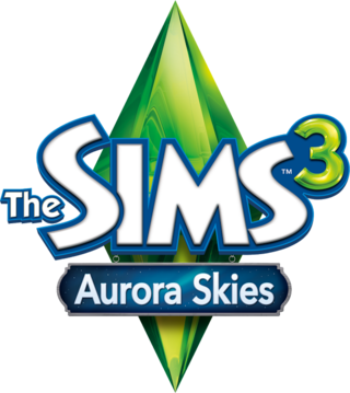 The Sims 3: Aurora Skies logo