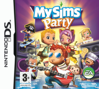 MySims Party DS box art packshot