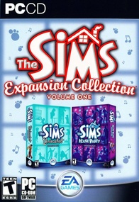 The Sims: Expansion Collection, volume one box art packshot