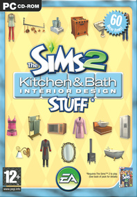 The Sims 2: Kitchen & Bath Interior Design Stuff box art packshot