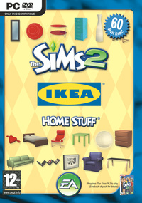 The Sims 2: IKEA Home Stuff box art packshot