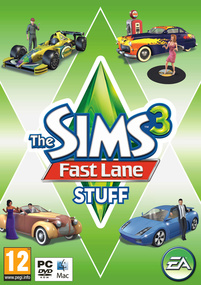 The Sims 3: Fast Lane Stuff box art packshot