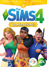 The Sims 4: Island Living packshot cover box art