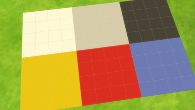 De Stijl Floor Tiles for The Sims 4