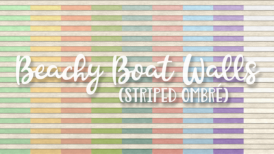 SNW Beachy Boat Striped Ombré Siding Walls