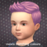 Maxis Matching Short Spiky Hairdo for Toddlers