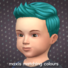 Maxis Matching Short Spiky Hairdo for Toddlers