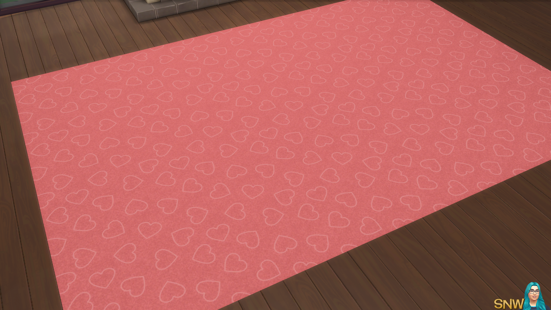 Valentine&#039;s Day 2018 / Love Carpets #7 (Hearts - Outline - Small - Light)