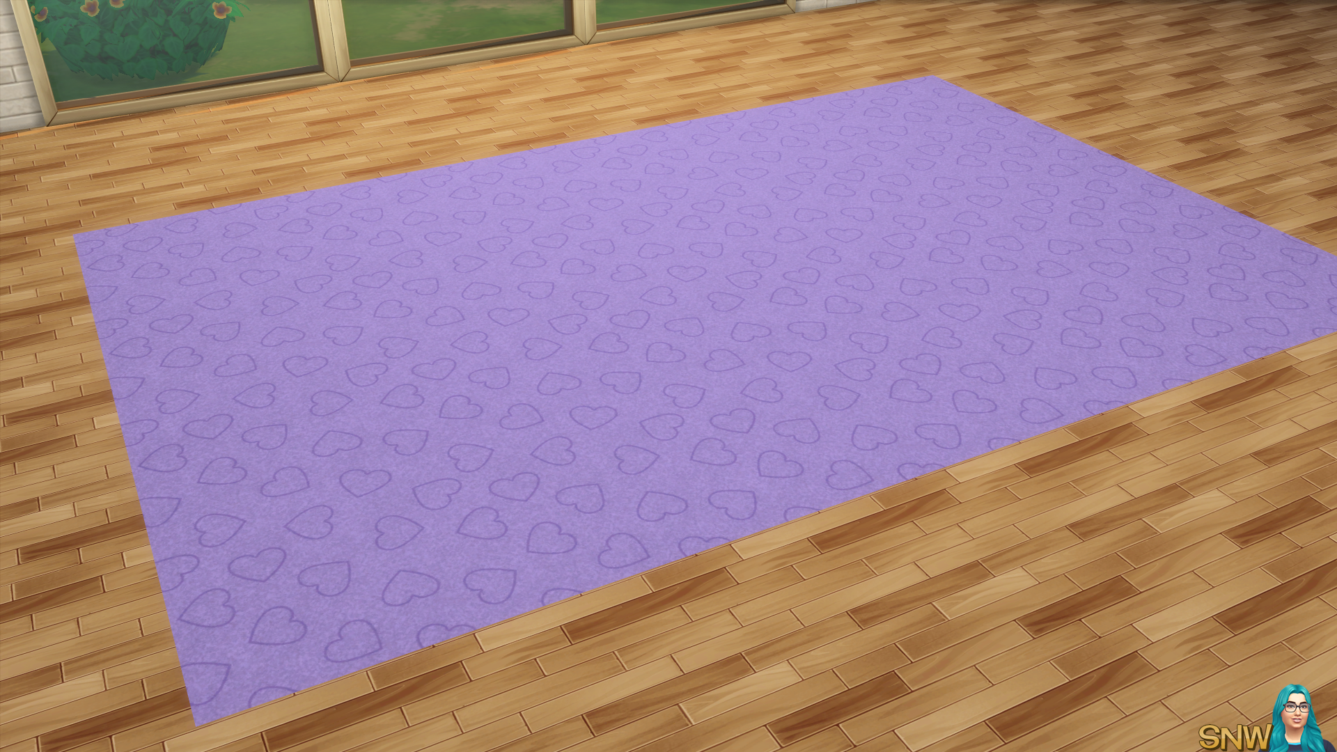 Valentine&#039;s Day 2018 / Love Carpets #9 (Hearts - Outline - Small - Dark)