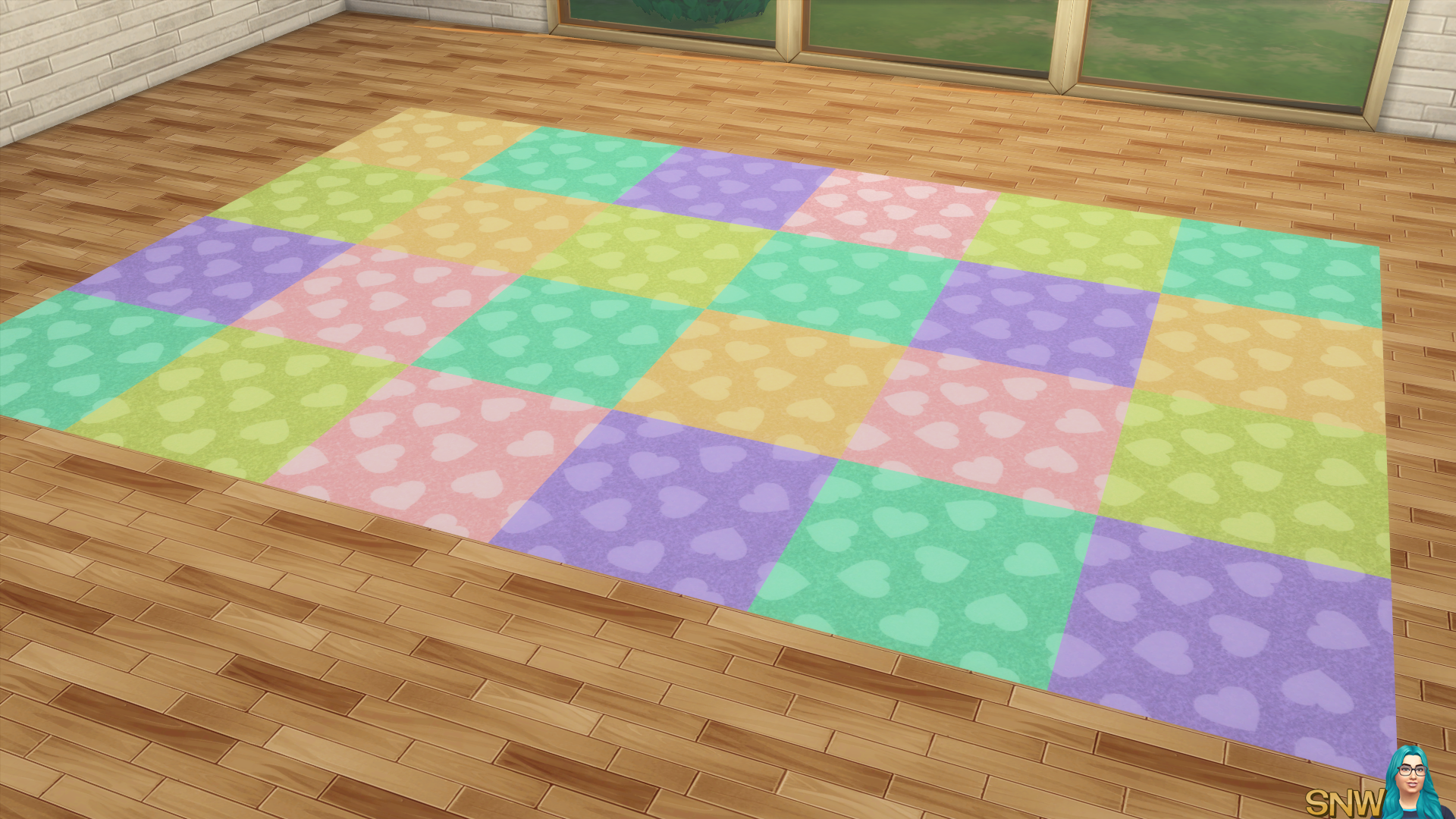 Valentine&#039;s Day 2018 / Love Carpets #6 (Hearts - Full - Small - Light)