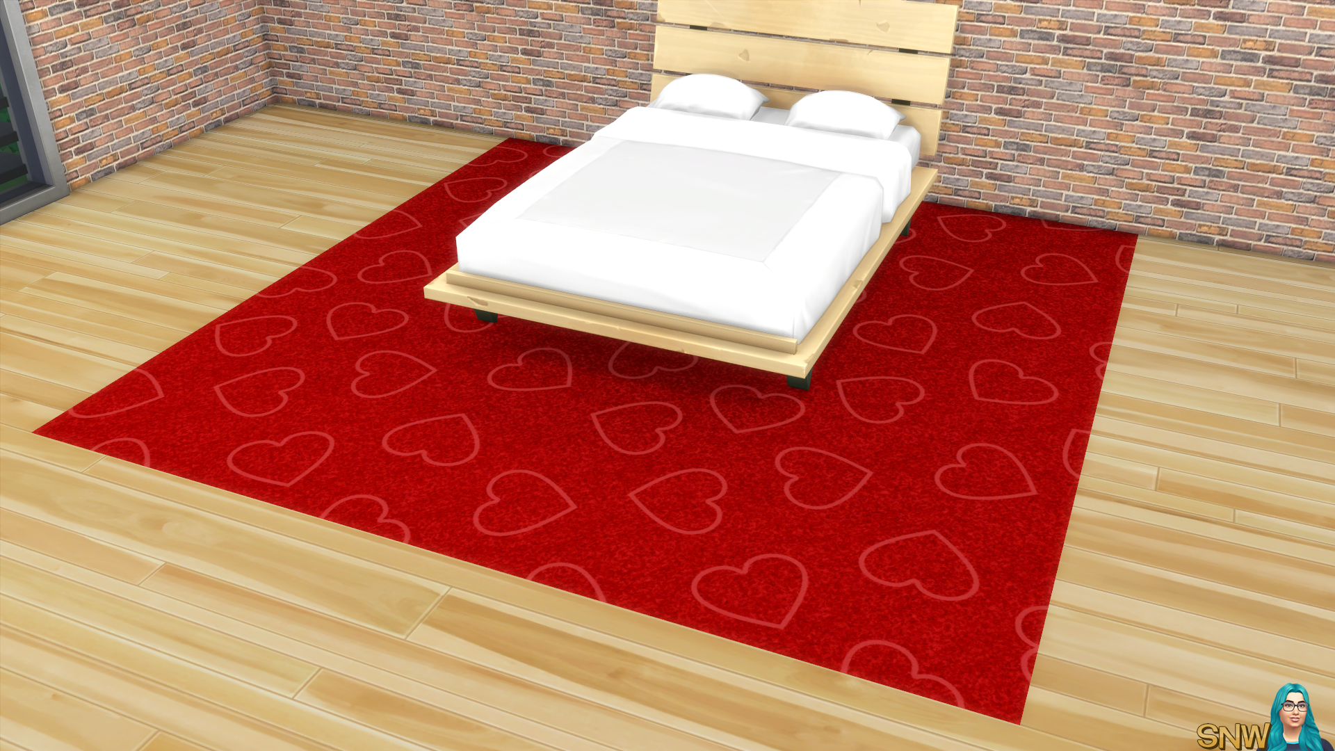 Valentine&#039;s Day 2018 / Love Carpets #3 (Hearts - Outline - Large - Light)