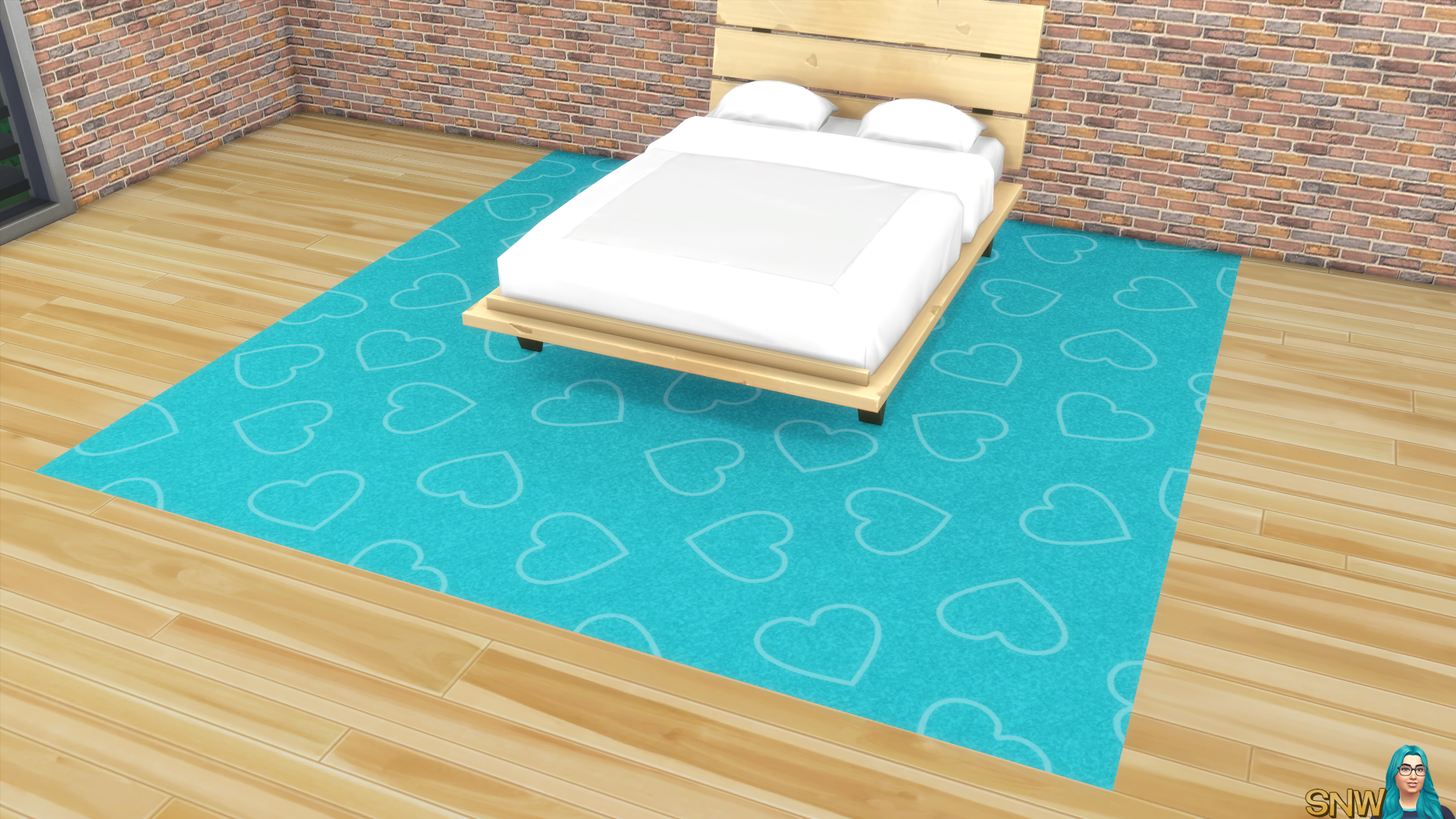 Valentine&#039;s Day 2018 / Love Carpets #3 (Hearts - Outline - Large - Light)