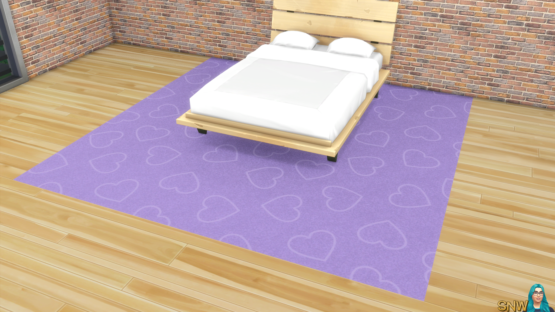 Valentine&#039;s Day 2018 / Love Carpets #3 (Hearts - Outline - Large - Light)