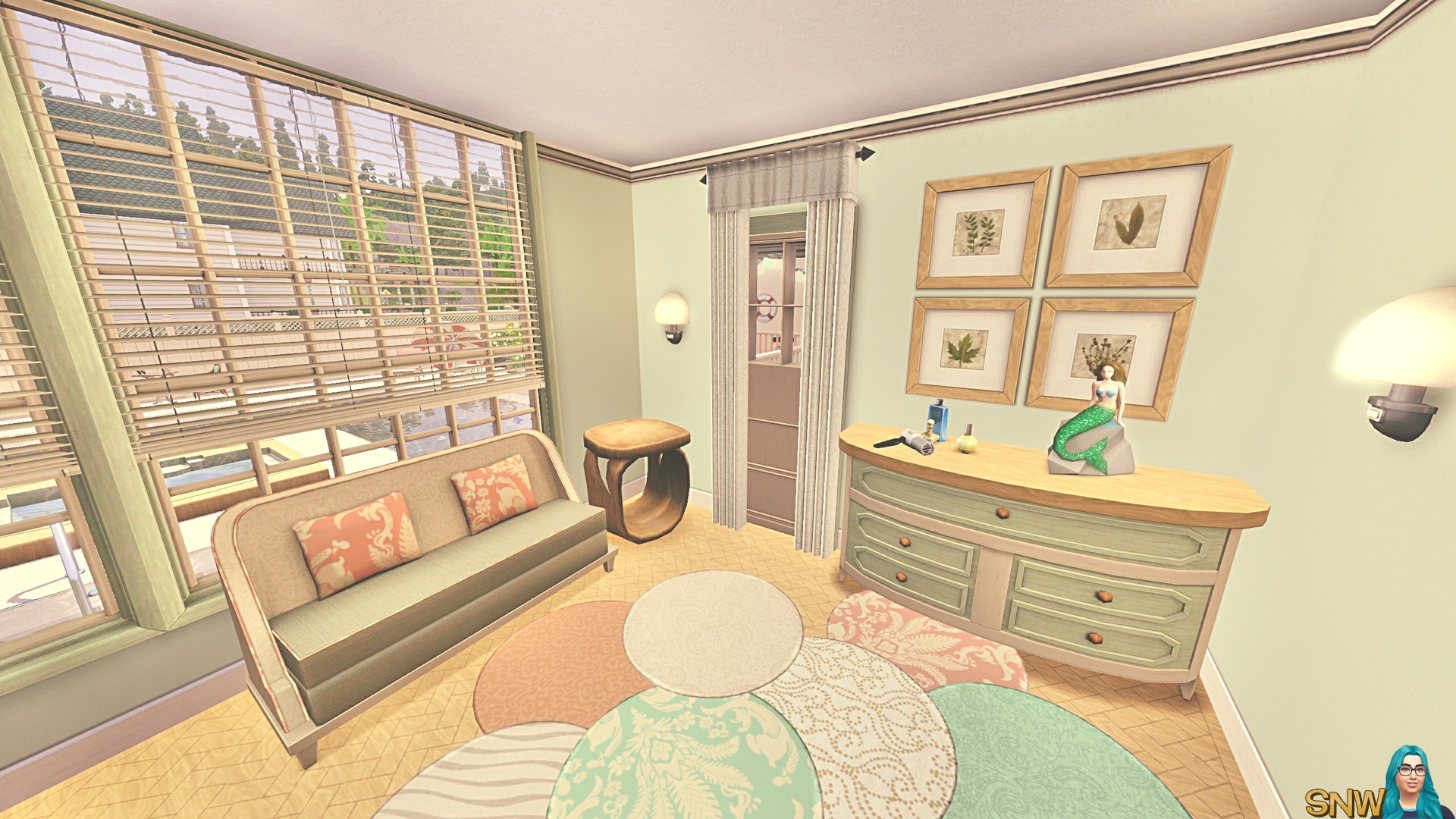 Minty &amp; Peach Beach House