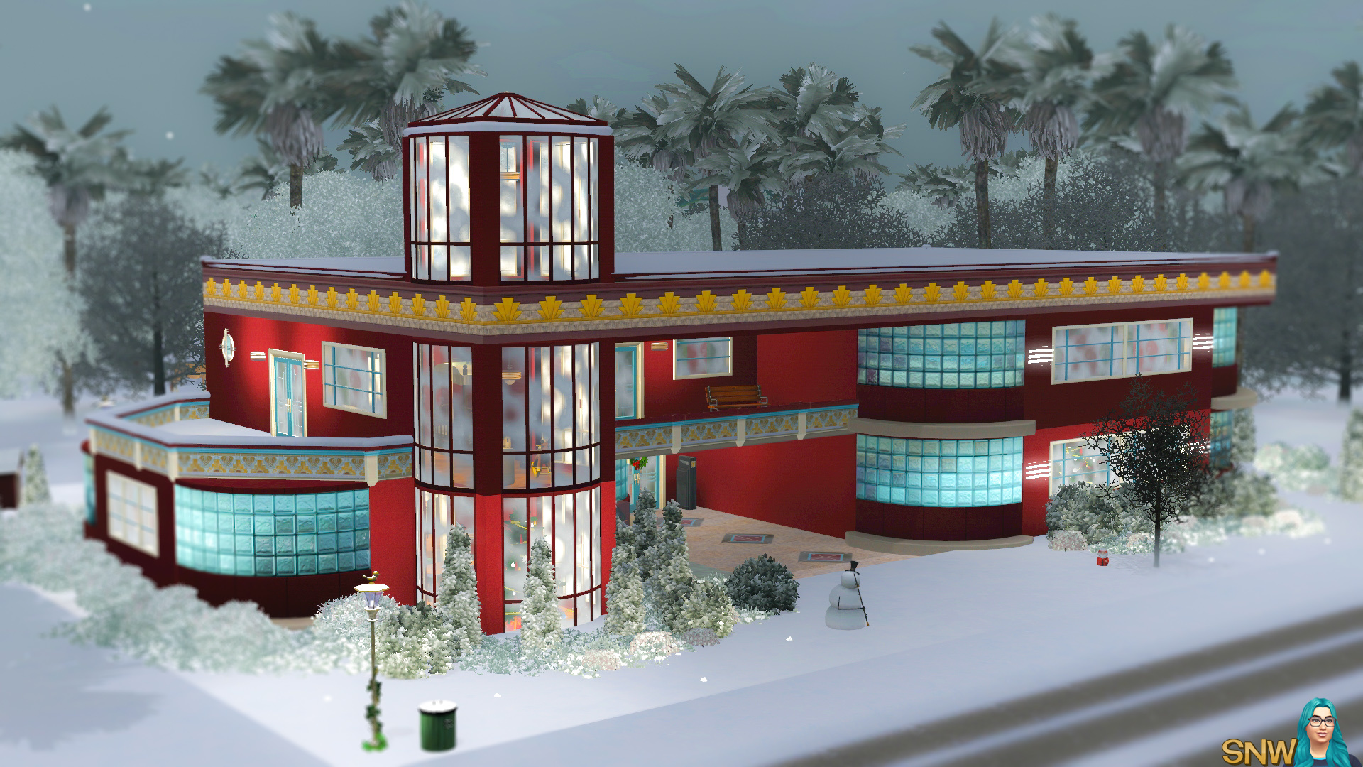 Christmas Art Deco House