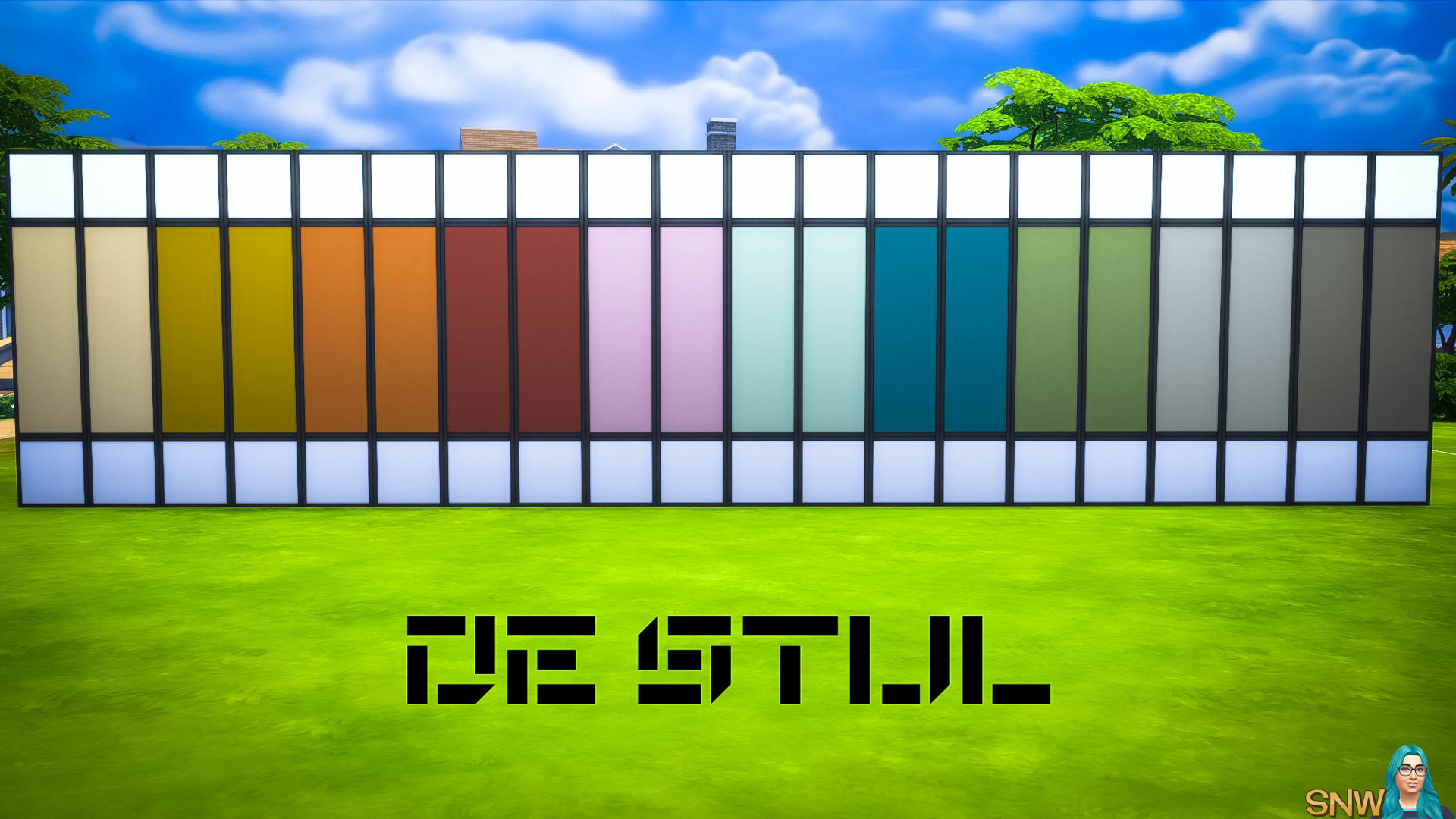 De Stijl MCM Wall Panels (Middle) #5