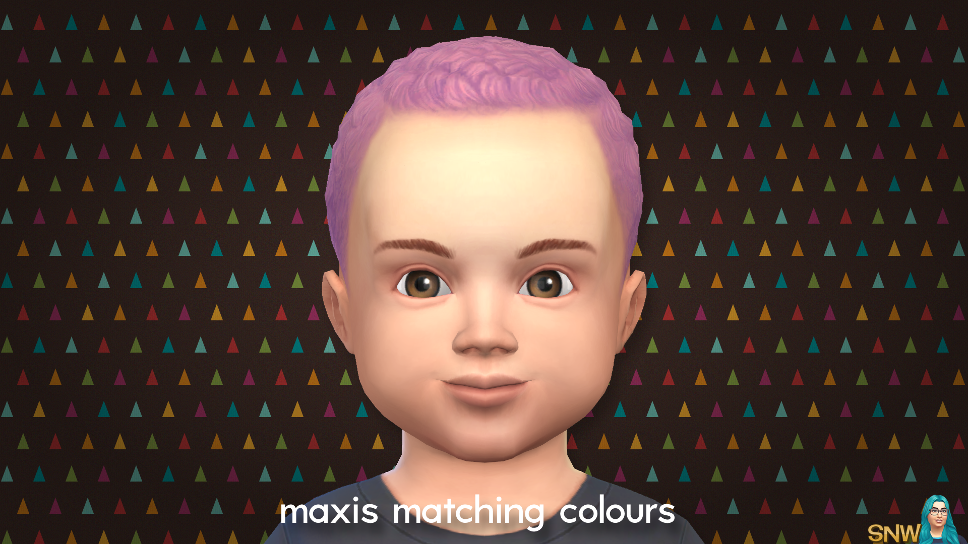 Maxis Matching Curls Short Hairdo for Toddlers