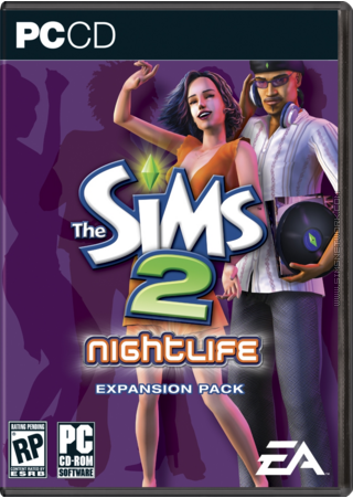 The Sims 2: Nightlife box art packshot US