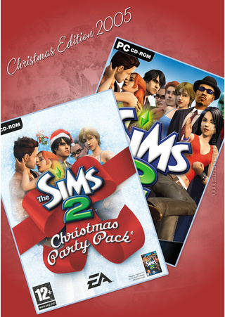 The Sims 2: Christmas Edition (2005) custom made box art for SNW