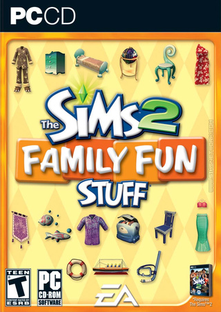 The Sims 2: Family Fun Stuff box art packshot US