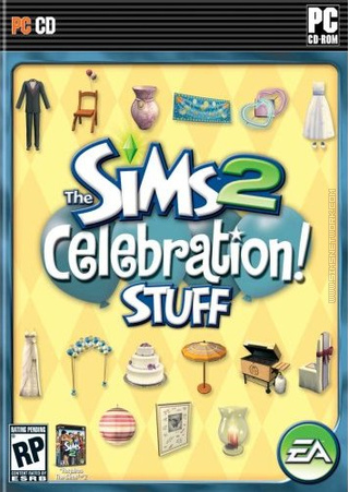 The Sims 2: Celebration! Stuff box art packshot US