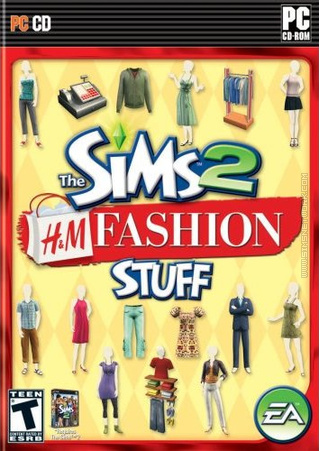 The Sims 2: H&amp;M Fashion Stuff box art packshot US