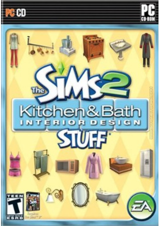 The Sims 2: Kitchen &amp; Bath Interior Design Stuff box art packshot US