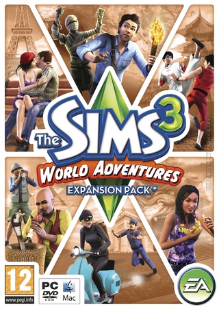The Sims 3: World Adventures box art packshot