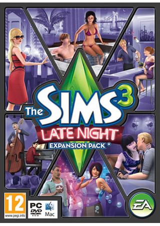 The Sims 3: Late Night box art packshot