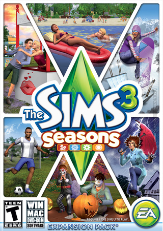 The Sims 3: Seasons box art packshot