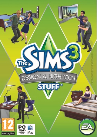 The Sims 3: Design &amp; High-Tech Stuff box art packshot