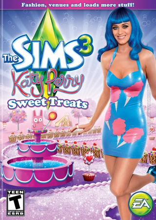 The Sims 3: Katy Perry Sweet Treats box art packshot US
