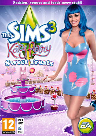The Sims 3: Katy Perry Sweet Treats box art packshot