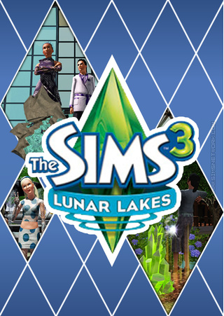 The Sims 3: Lunar Lakes custom box art packshot made by SNW