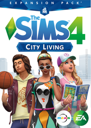 The Sims 4: City Living old box art packshot