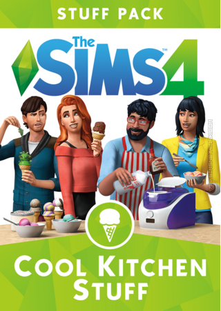 The Sims 4: Cool Kitchen Stuff old packshot cover box art