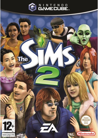 The Sims 2 on GameCube Packshot Box Art