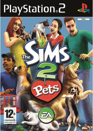 The Sims 2 Pets PS2 Box Art Packshot