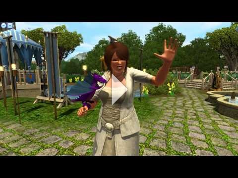 The Sims 3 Dragon Valley - Purple Dragon bite