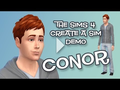 Conor O'Shea in The Sims 4 CAS Demo