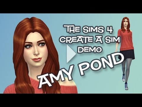 Amy Pond in The Sims 4 CAS Demo