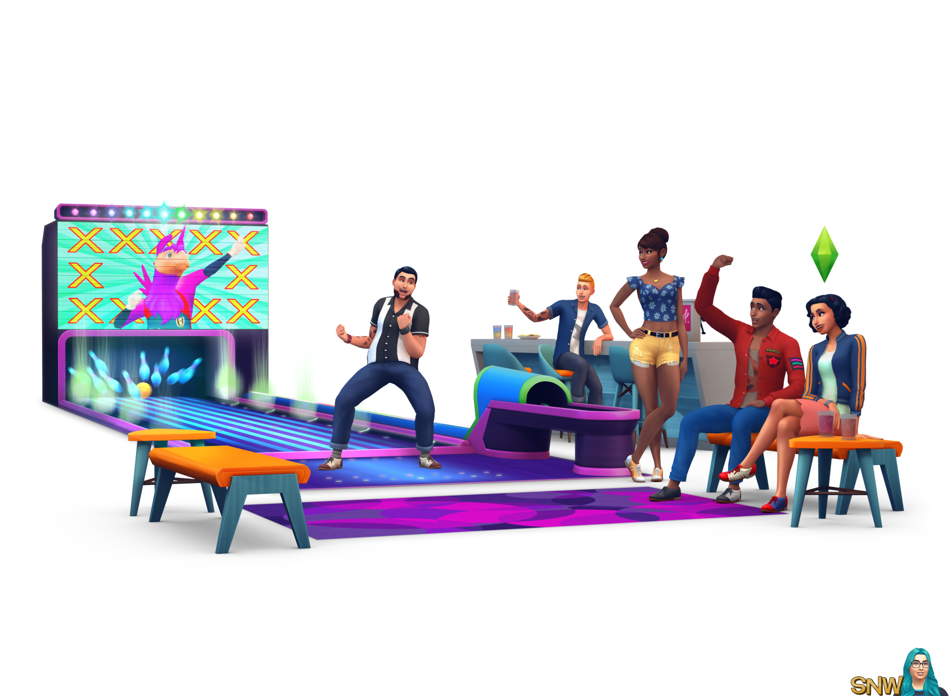 The Sims 4: Bowling Night Stuff The Sims 4: Bowling Night Stuff