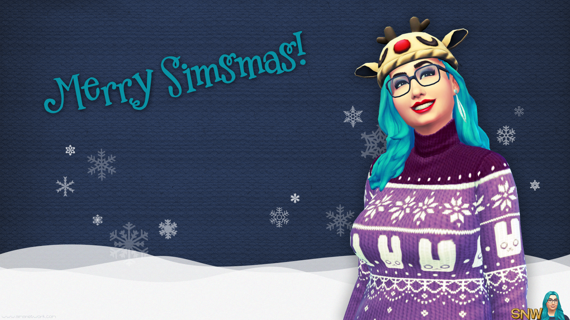 Merry Simsmas 2015 Christmas wallpaper